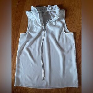 White Sleeveless Blouse